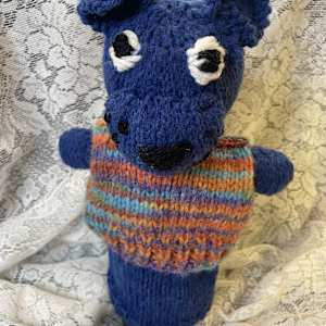Blue Bear Puppet by Susan Detroy 