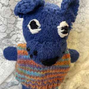Blue Bear Puppet by Susan Detroy 