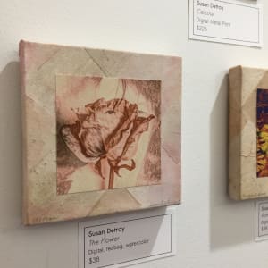 Flower:  Evolution by Susan Detroy  Image: In exhibition 2019 in Eugene, Oregon 