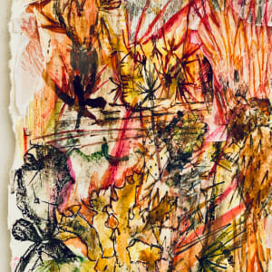 Awake to Preciousness by Susan Detroy  Image: "Awake to Preciousness" is one of a limited number of transfer prints with cactus as inspiration. Cactus plants inspire me with their diversity of form. This artwork is a transfer print mixing liquid and matte medium transfer techniques with ink, pencil and watercolor. Each print in the cactus series is one of a kind, unique artwork, worshipping the wonder of plants in our earthly existence.