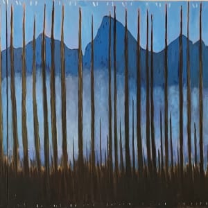 Teton Twilight: Fog over Jackson Lake by hugo anderson