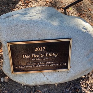 Dee Dee & Libby by Robin Lawns  Image: "Dee Dee & Libby" by Robin Laws, 2022 (plaque)