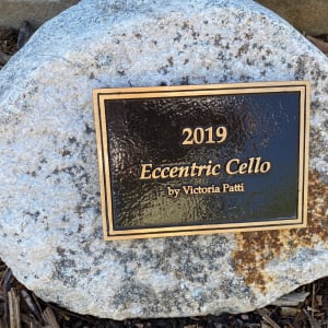 Eccentric Cello by Victoria Patti  Image: "Eccentric Cello" by Victoria Patti, 2022 (plaque)