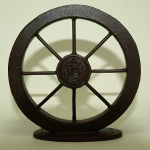 Wagon Wheels by Kim Kaminski  Image: "Wagon Wheels," resin wheel maquette by Kim Kaminski, 2013