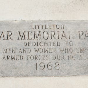 War Memorial Sun Dial by Unknown  Image: Littleton War Memorial Sun Dial plaque