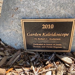 Kaleidoscope by Robert C. Anderson  Image: "Kaleidoscope" by Robert C. Anderson, 2022 (dedication plaque)