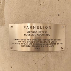 Parhelion by George Peters  Image: "Parhelion" by George Peters, 2000 (plaque)
