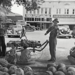 Melon Salesman & Fiddler, Scott, Mississippi by Alfred Eisenstaedt