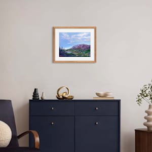 Blue Sky Over Sunlit Alpine Water by Kelly Frappier Larson 