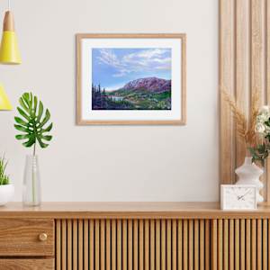 Blue Sky Over Sunlit Alpine Water by Kelly Frappier Larson 