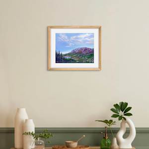 Blue Sky Over Sunlit Alpine Water by Kelly Frappier Larson 