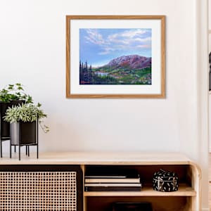 Blue Sky Over Sunlit Alpine Water by Kelly Frappier Larson 