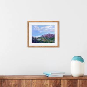 Blue Sky Over Sunlit Alpine Water by Kelly Frappier Larson 