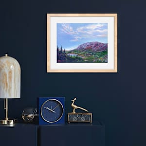 Blue Sky Over Sunlit Alpine Water by Kelly Frappier Larson 