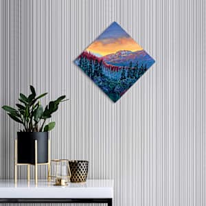 Sagebrush and Scree in Fiery Twilight by Kelly Frappier Larson 