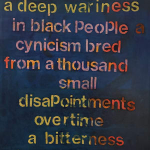 The point of Black People's Buried Stress by Cassandra Jennings Hall