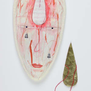 Untitled  ("Buddha" Faces Wall Sculpture Series) by Audra Skuodas 