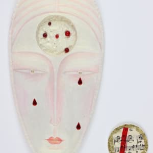 Untitled  ("Buddha" Faces Wall Sculpture series) by Audra Skuodas 