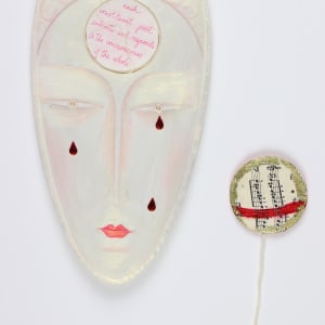 Untitled  ("Buddha" Faces Wall Sculpture series) by Audra Skuodas 