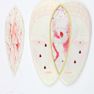 Untitled  ("Buddha" Faces Wall Sculpture series) by Audra Skuodas 