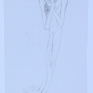 Selection of hand drawn figures photocopied on vellum by Audra Skuodas 