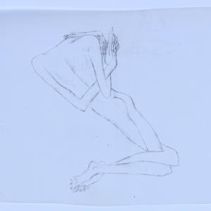 Selection of hand drawn figures photocopied on vellum by Audra Skuodas 