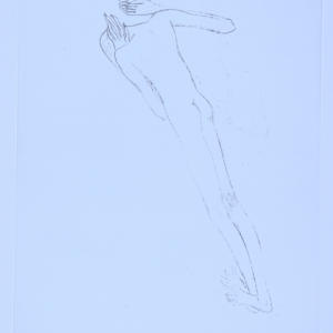 Selection of hand drawn figures photocopied on vellum by Audra Skuodas 