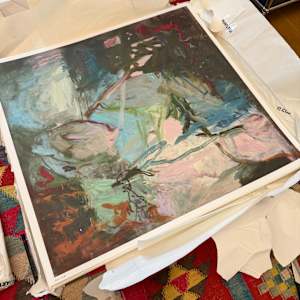 Lithograph ‚So Much To Hold On To‘ by Petra Schott, Image 1.