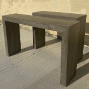 Grey Console Tables by Alexandria Knapik