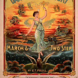 Dawn of the Century March & Two Step by A. Hoen & Co., lithographers, E. T. Paull, composer
