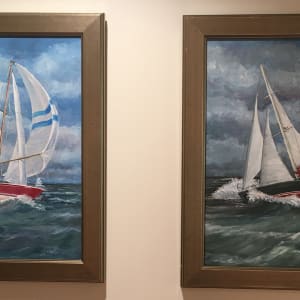 Sailboats (a pair) by John White