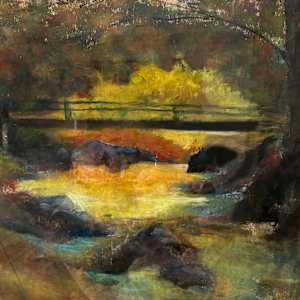River Scene with Bridge by Anonymous (Tucker?), Image 1.