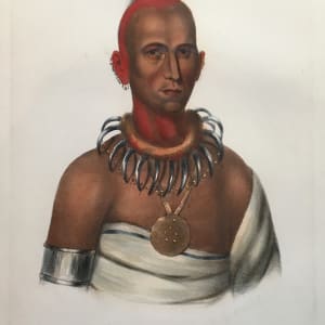 Six Native Americans  Image: Tai-O-Mah, A Musquakee Brave