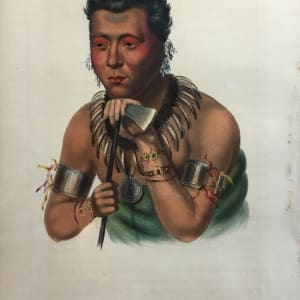 Six Native Americans  Image: Young Mahaskha, An Ioway Chief