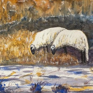 Winter Sheep II by David G. Hyatt