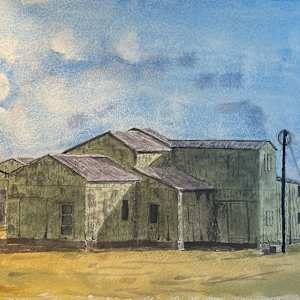 Feed Barns In Hollandale, Mississippi by David G. Hyatt