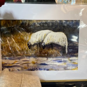 Winter Sheep II by David G. Hyatt 