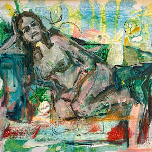 On The Green Sofa by Andrea Kostyal