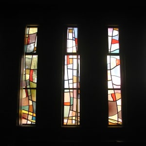 Stained Glass Windows from the old Father Wehrle High School Chapel