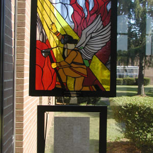 Stained Glass Firefighter/Angel