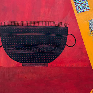 Elbows On The Table by Robin Kerr  Image: Signature