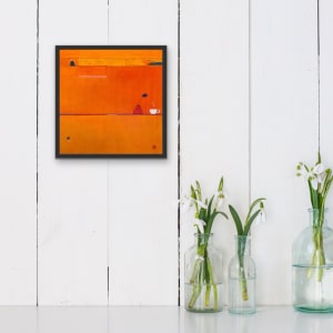 Nextdoor Neighbors by Robin Kerr  Image: In situ framed
