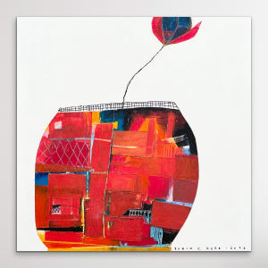 Second Right After The Bridge by Robin Kerr  Image: Hanging unframed