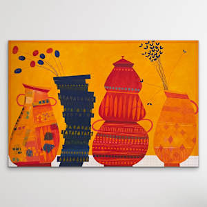 Larking About With You by Robin Kerr  Image: Hanging unframed