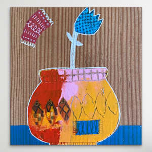Old Growth Fir Pot 5 by Robin Kerr  Image: Hanging unframed
