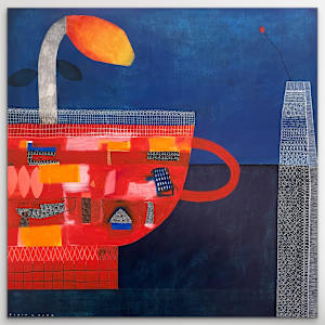 I Was Just Wondering by Robin Kerr  Image: Hanging unframed