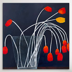 With a Burst of Glory by Robin Kerr  Image: Hanging unframed