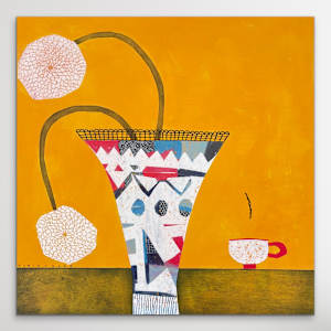 Rolling Down The Grassy Slope by Robin Kerr  Image: Hanging unframed