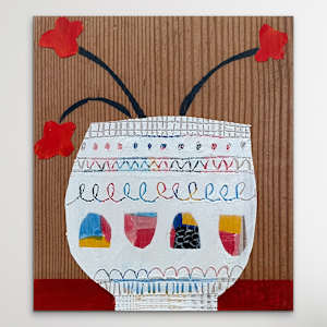 Old Growth Fir Pot 11 by Robin Kerr  Image: Hanging unframed