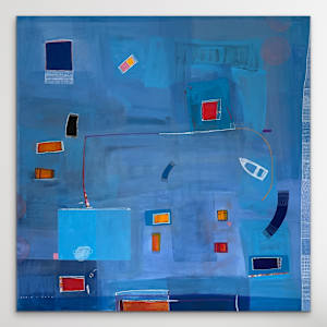 When the Tide Sneaks In by Robin Kerr  Image: Hanging unframed